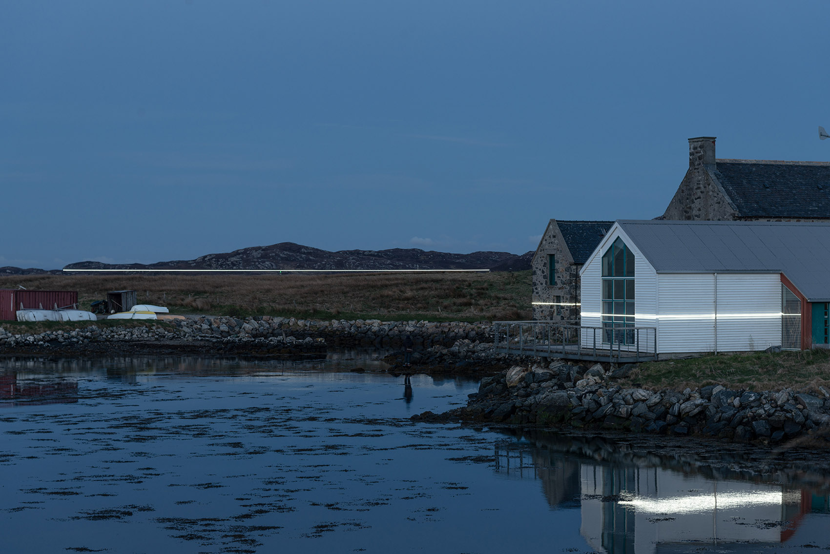 Interactive site specific light installation by Pekka Niittyvirta