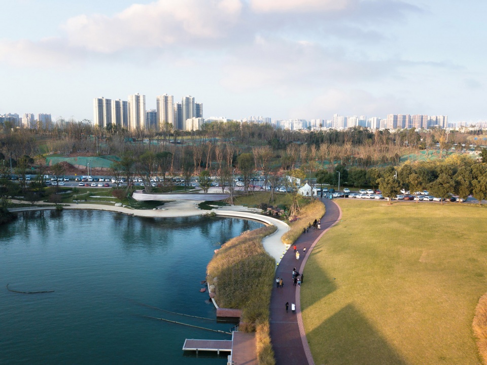 luxelakes eco city g1 art expo park china by gvl