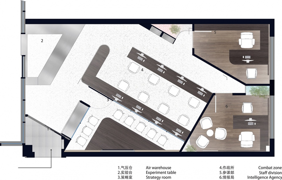 research office of boundary huispace china by jiahe zhang vanished hospital