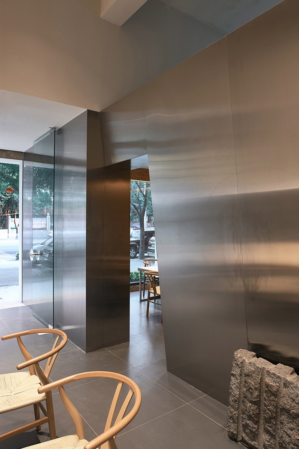 big in small tea house design china by huang feng