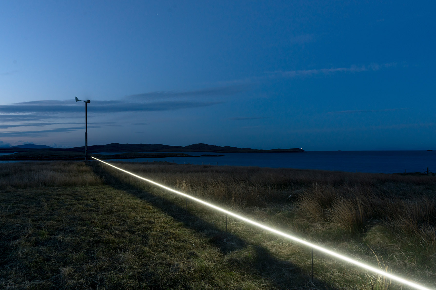 Interactive site specific light installation by Pekka Niittyvirta