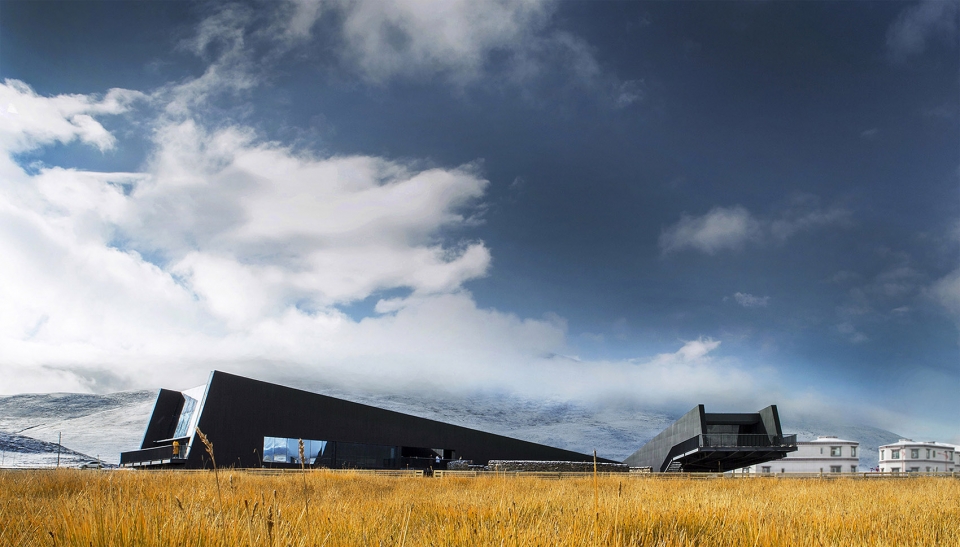 traveler black tent in yangbajing china by pure
