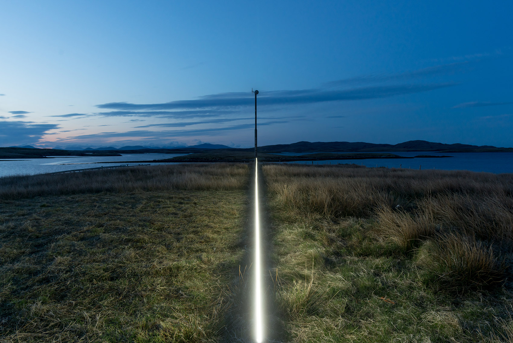 Interactive site specific light installation by Pekka Niittyvirta