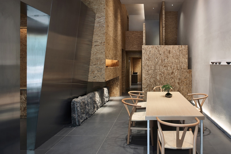 big in small tea house design china by huang feng