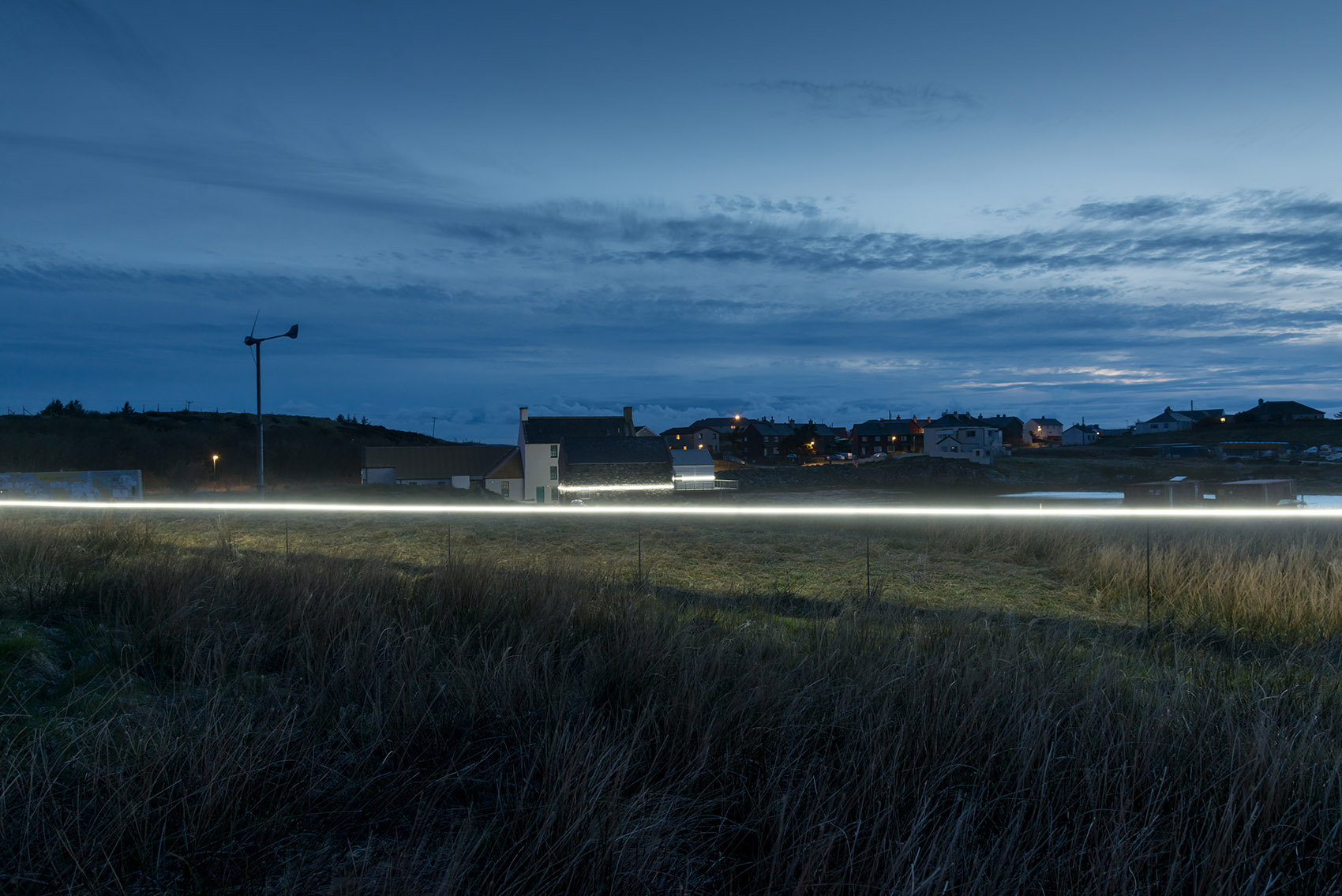 Interactive site specific light installation by Pekka Niittyvirta