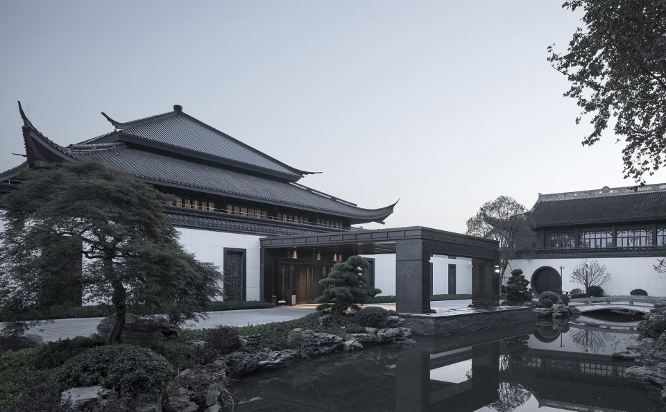 the new lobby in shaoxing hotel reconstruction and upgrading project china by architectural design and research institute of zhejiang uni...
