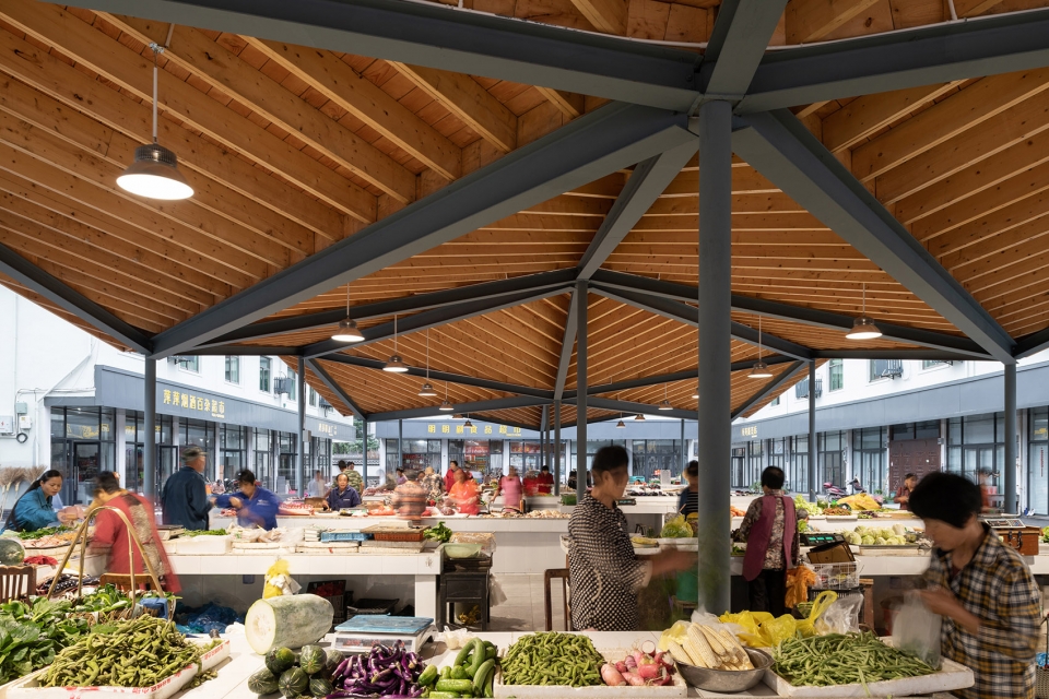 the renovation of the xiafu village farmers market china by bengo studio