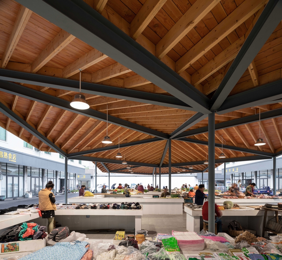 the renovation of the xiafu village farmers market china by bengo studio