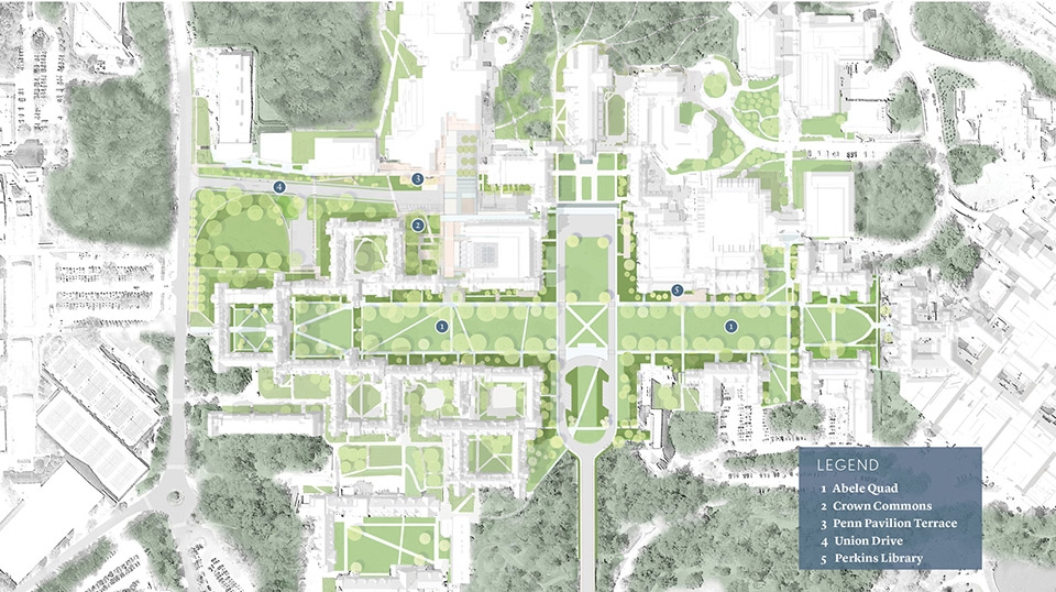 2018 asla general design award of honor:juxtaposing heritage and invention for duke universitys west campus by reed hilderbrand llc lands...