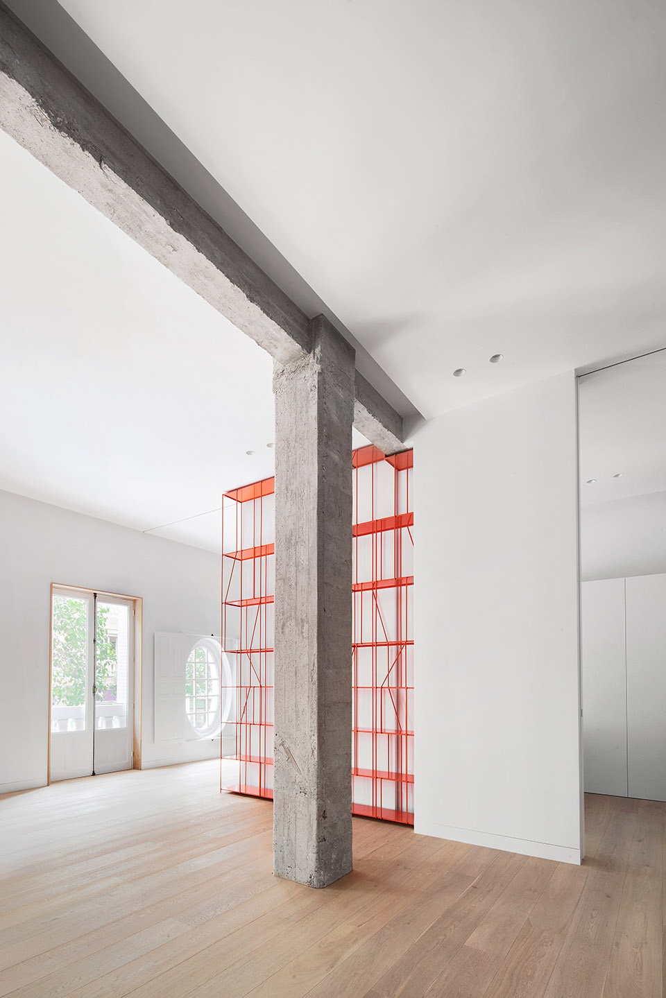 house p82 and genuine shelf by lucas y hernandez gil arquitectos