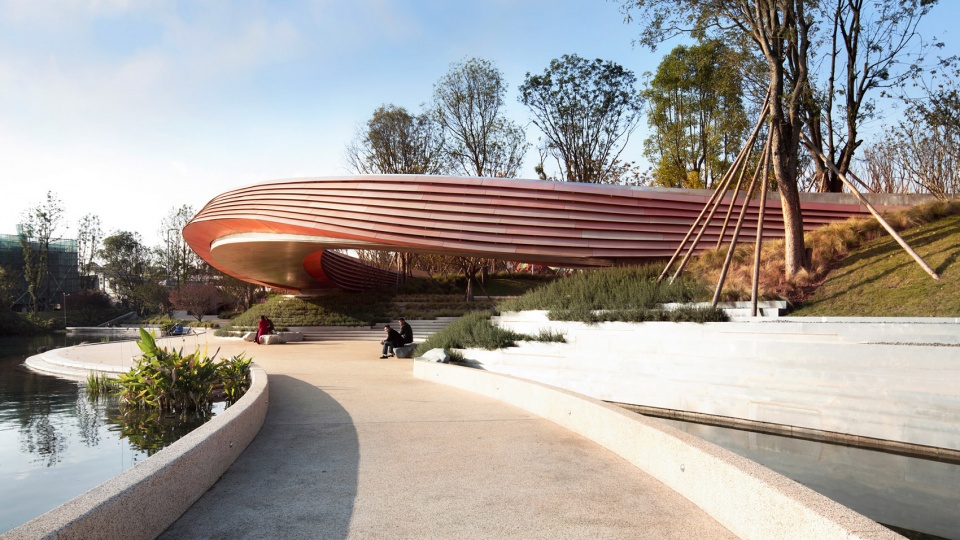 luxelakes eco city g1 art expo park china by gvl
