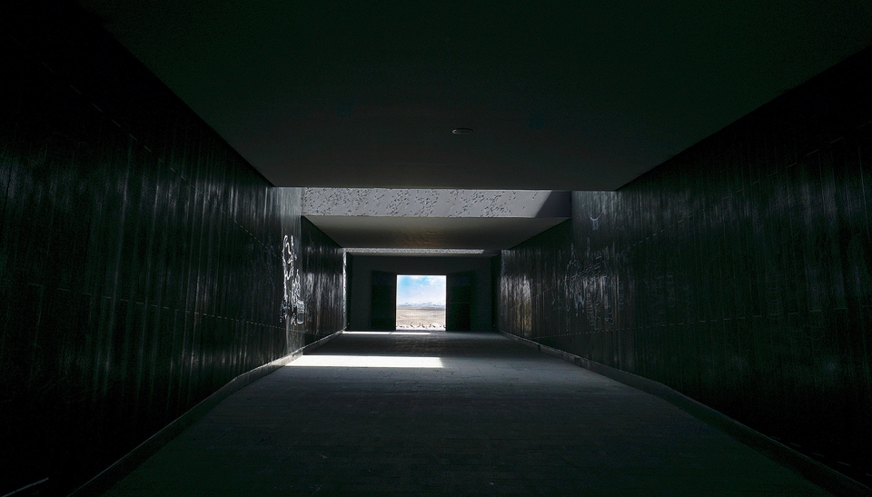 traveler black tent in yangbajing china by pure