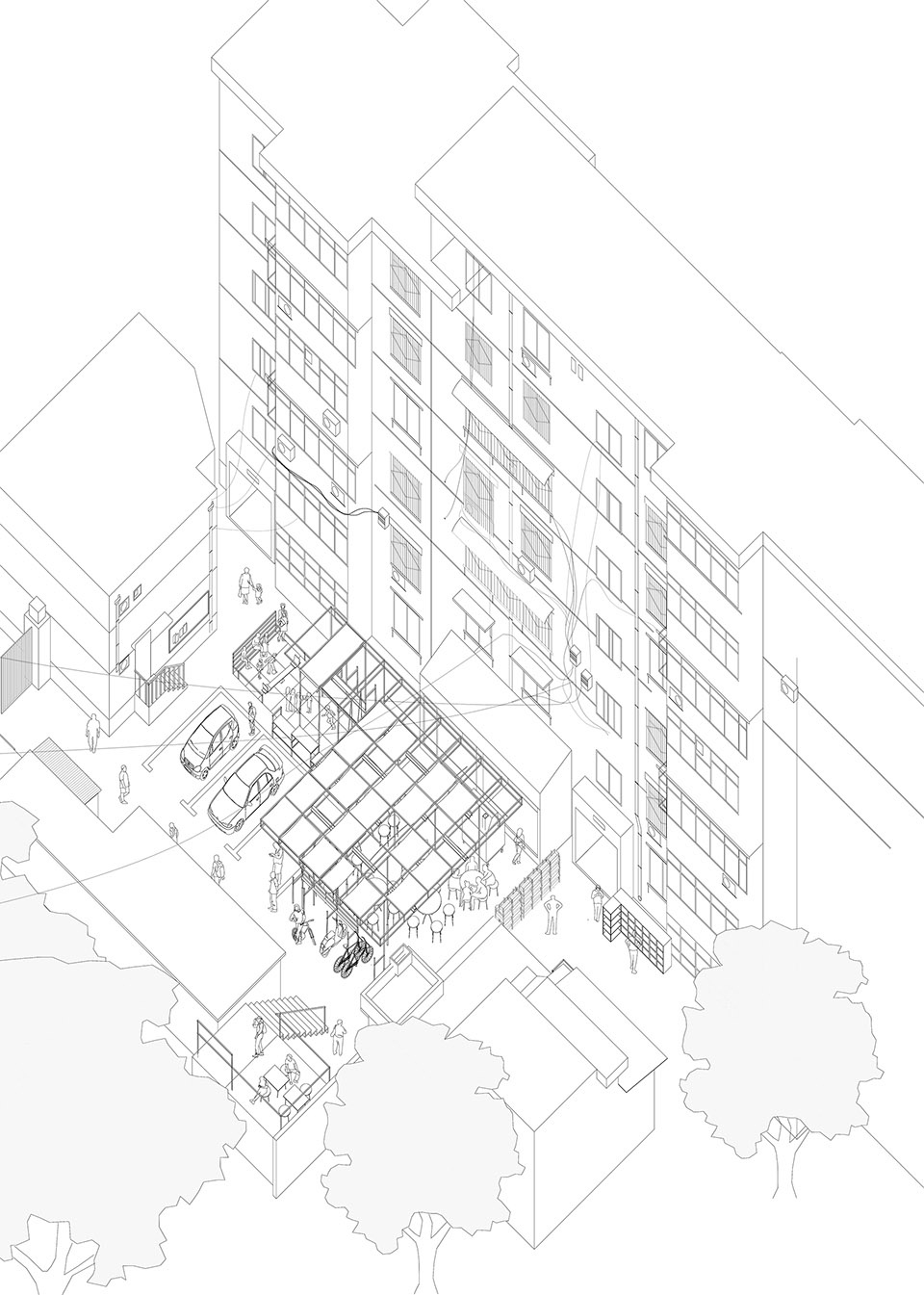 urban research the gaps of public space by monolith architects