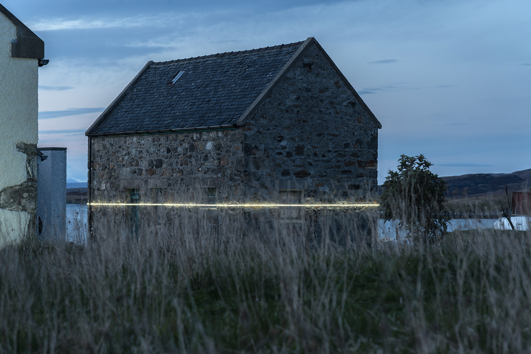 Interactive site specific light installation by Pekka Niittyvirta