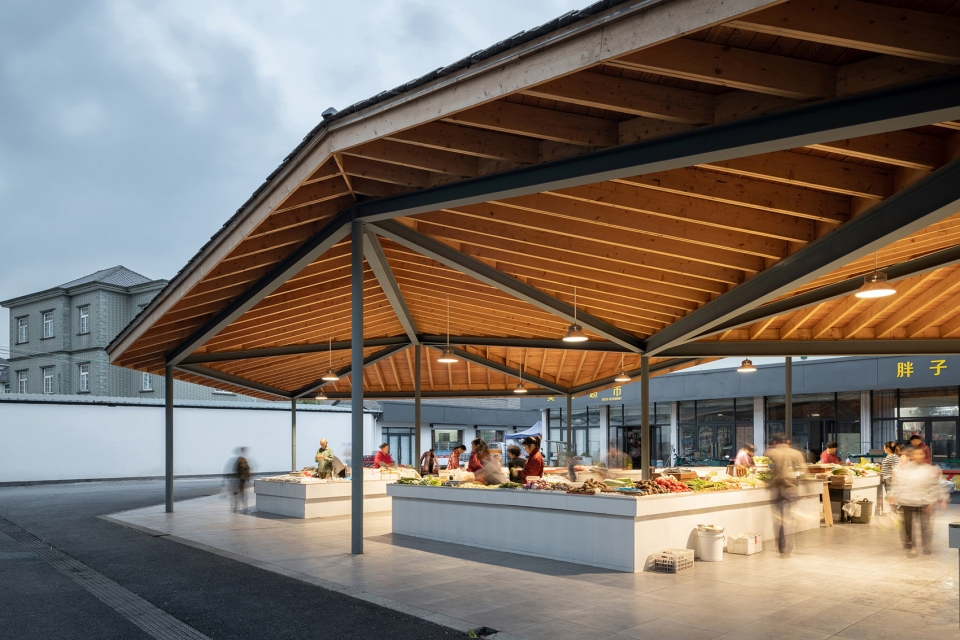 the renovation of the xiafu village farmers market china by bengo studio