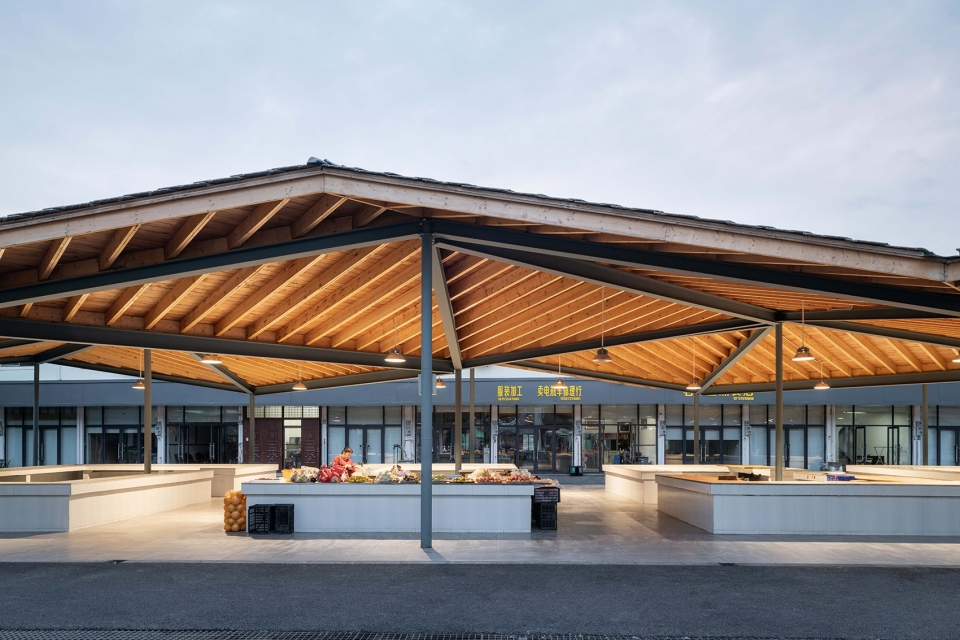 the renovation of the xiafu village farmers market china by bengo studio