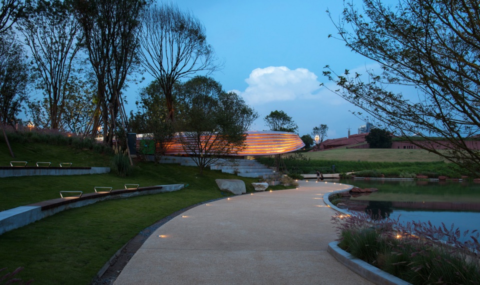luxelakes eco city g1 art expo park china by gvl