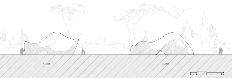 swirling cloud bulletin pavilion for bjfu garden festival by sup atelier