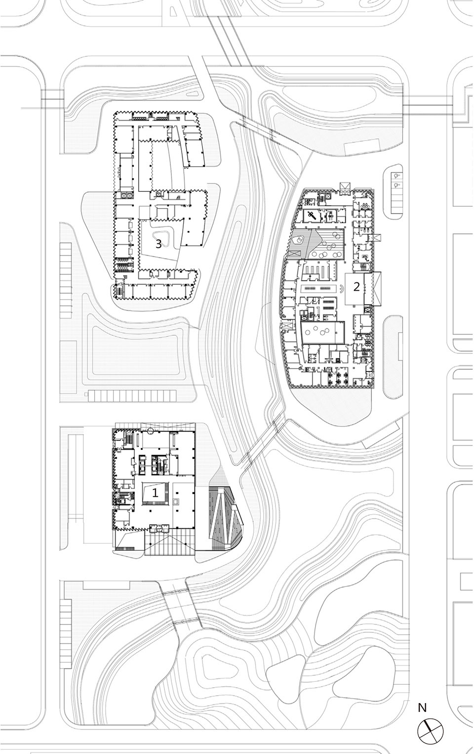 building 1 2 and 3 of shanghai chongming sports training base phase i china by atelier l