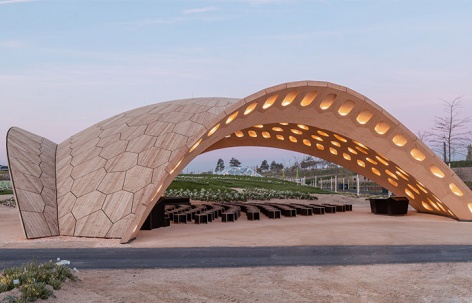 BUGA木质展亭，德国 / ICD + ITKE + Müllerblaustein Bauwerke GmbH + BEC GmbH + Bundesgartenschau Heilbronn 2019 GmbH
