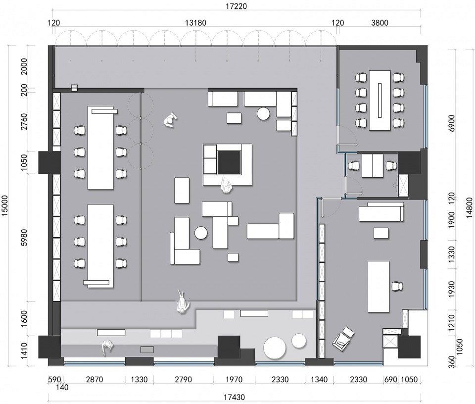 1949 office space china by youtian architectural space design co ltd