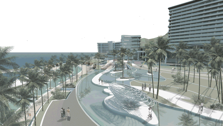 talk to the sea jw marriott hotel sanya dadonghai bay china by wr group