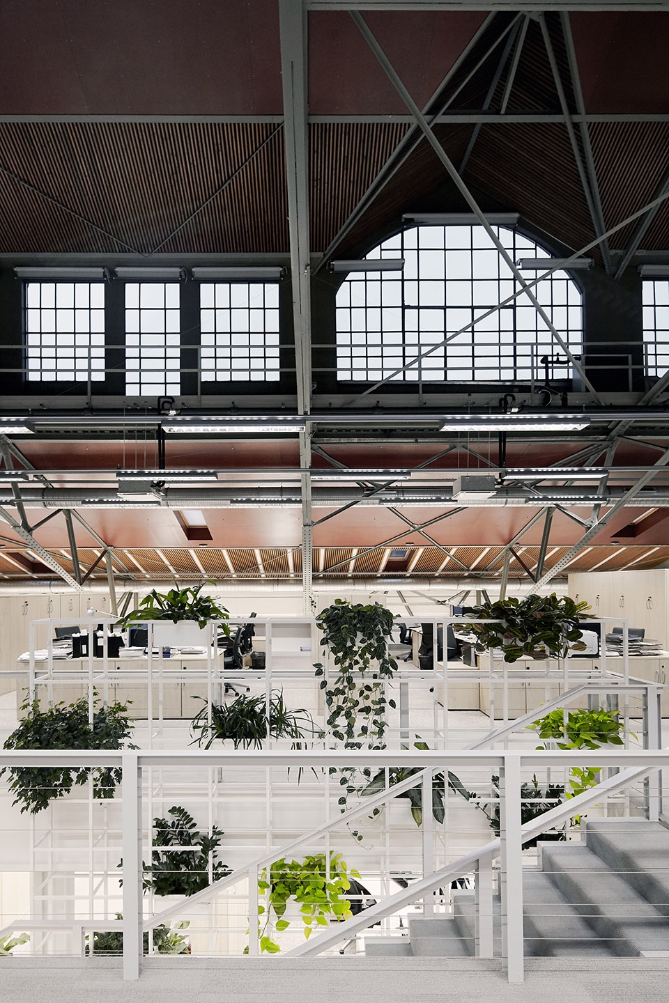 updated interior of a loft office in an old veal market by lab5 architects