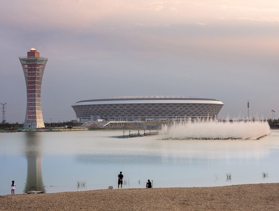 xianyang olympic sports center stadium china by ptw architects ccdi shenzheng co ltd