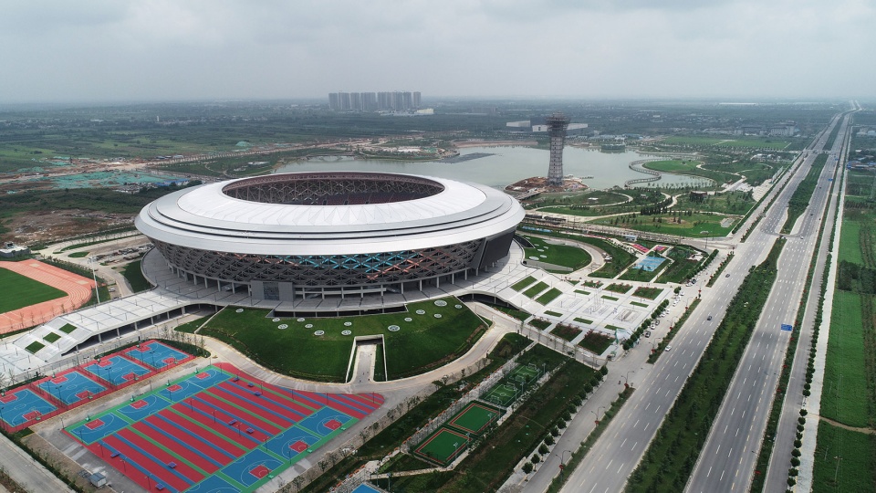 xianyang olympic sports center stadium china by ptw architects ccdi shenzheng co ltd
