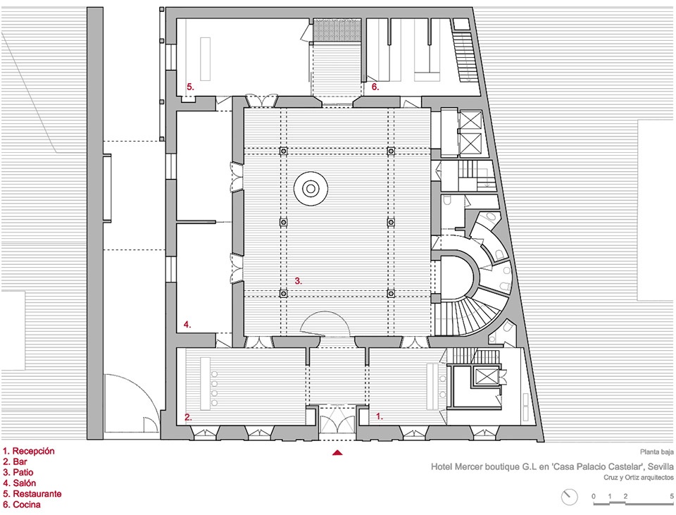 hotel mercer at mansion castelar by cruz y ortiz architects