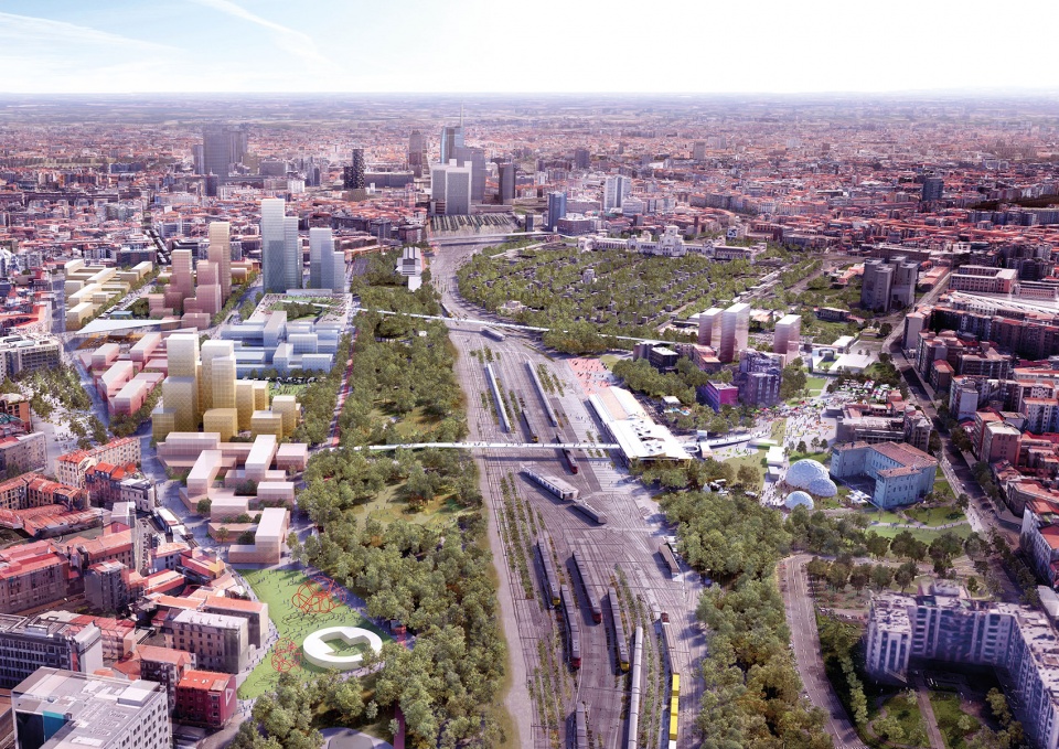 oma and laboratorio permanente win competition for scalo farini in milan