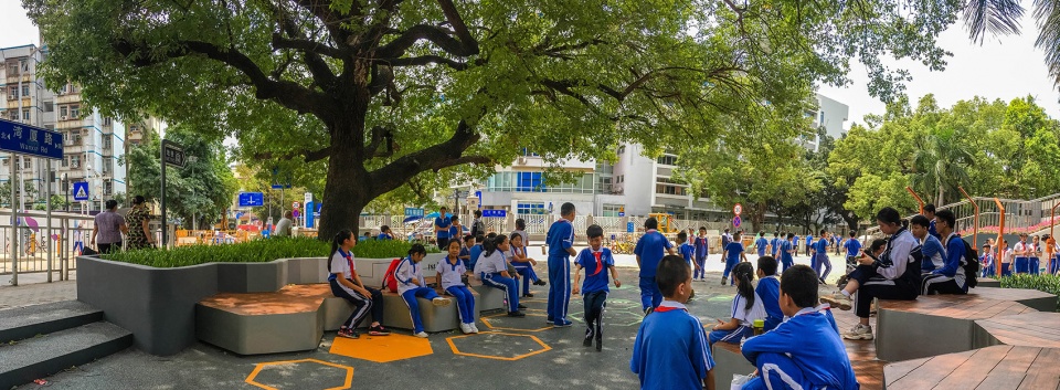 time story shekou school square landscape design china by zizu studio