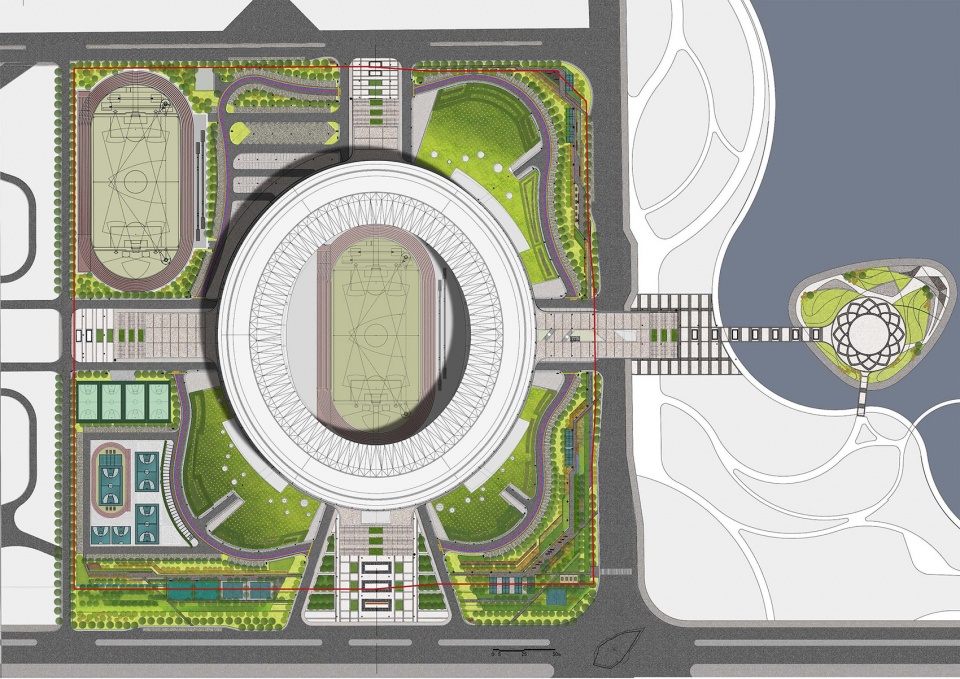 xianyang olympic sports center stadium china by ptw architects ccdi shenzheng co ltd