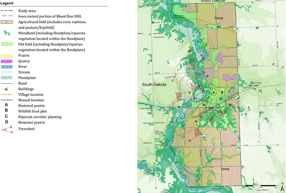 2018 asla analysis and planning award of honor iowa blood run cultural landscape master plan by quinn evans architects