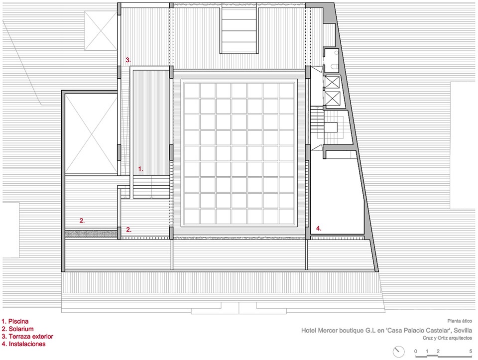 hotel mercer at mansion castelar by cruz y ortiz architects