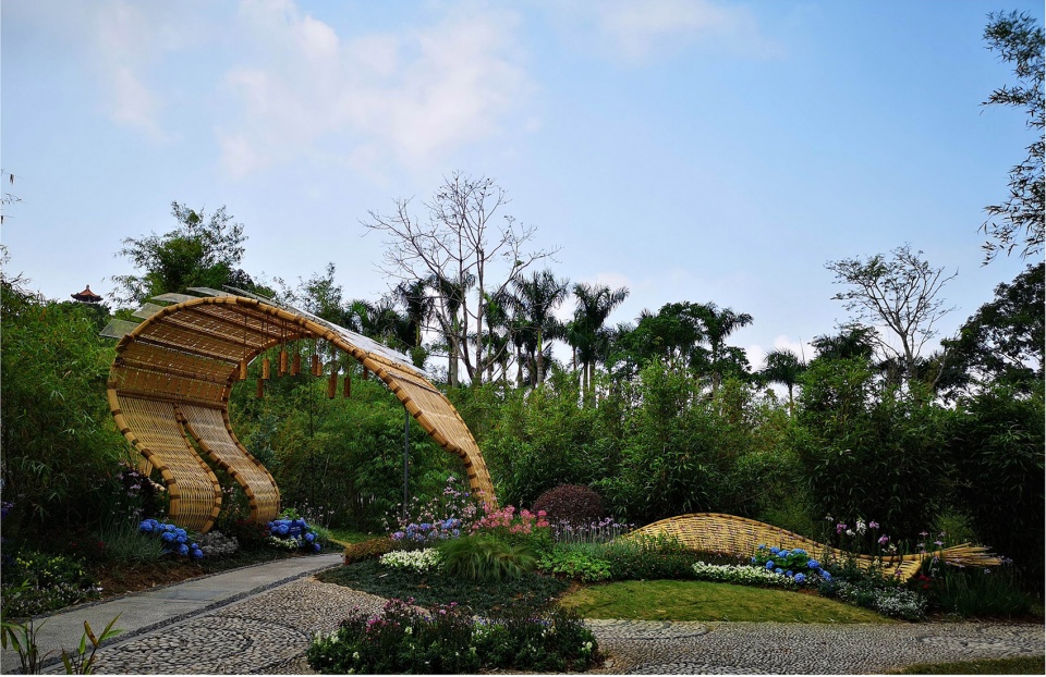 tide bamboo installation china by beryl