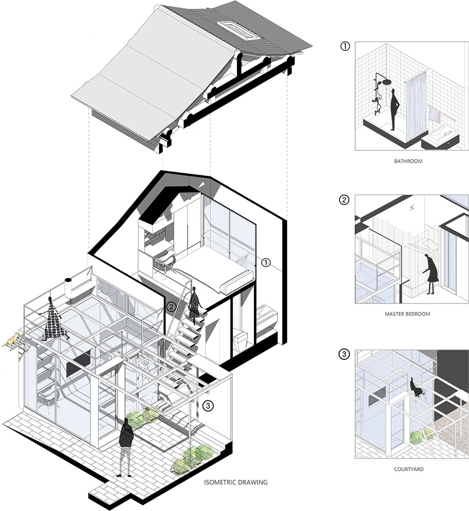 transparent hutong no 3 china by daga architects