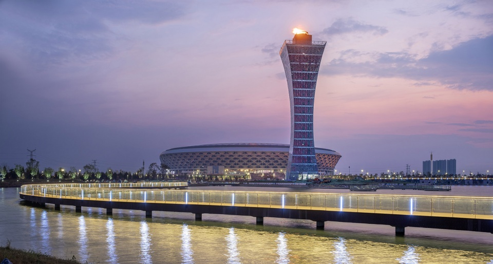 xianyang olympic sports center stadium china by ptw architects ccdi shenzheng co ltd