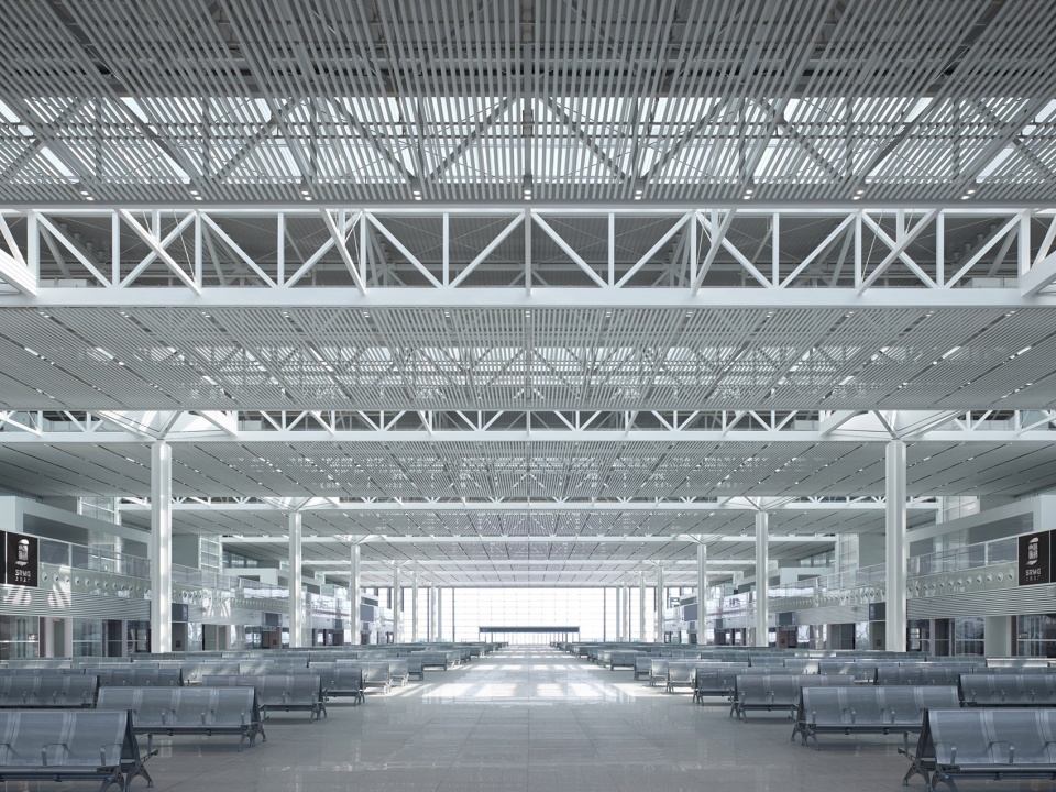 hangzhous southern railway station china by gmp