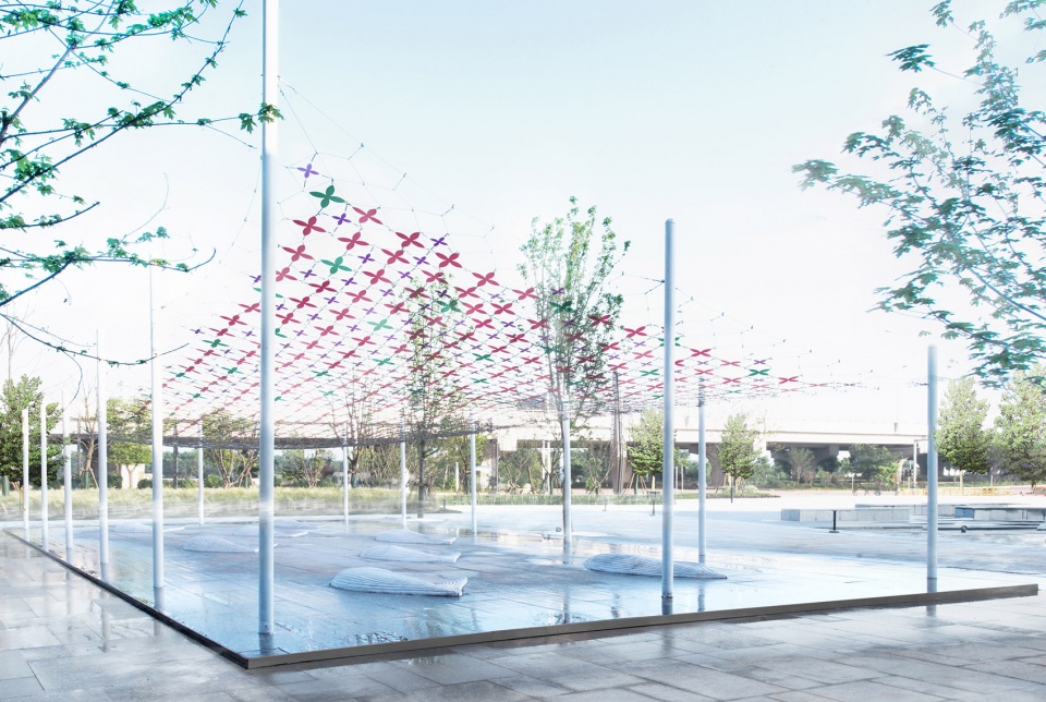 shower of light in nanchang china by yiyu design