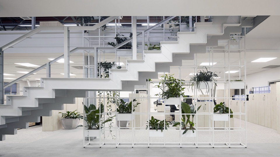 updated interior of a loft office in an old veal market by lab5 architects