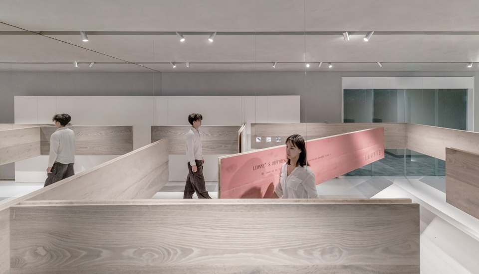 wood forest show room china by aw design