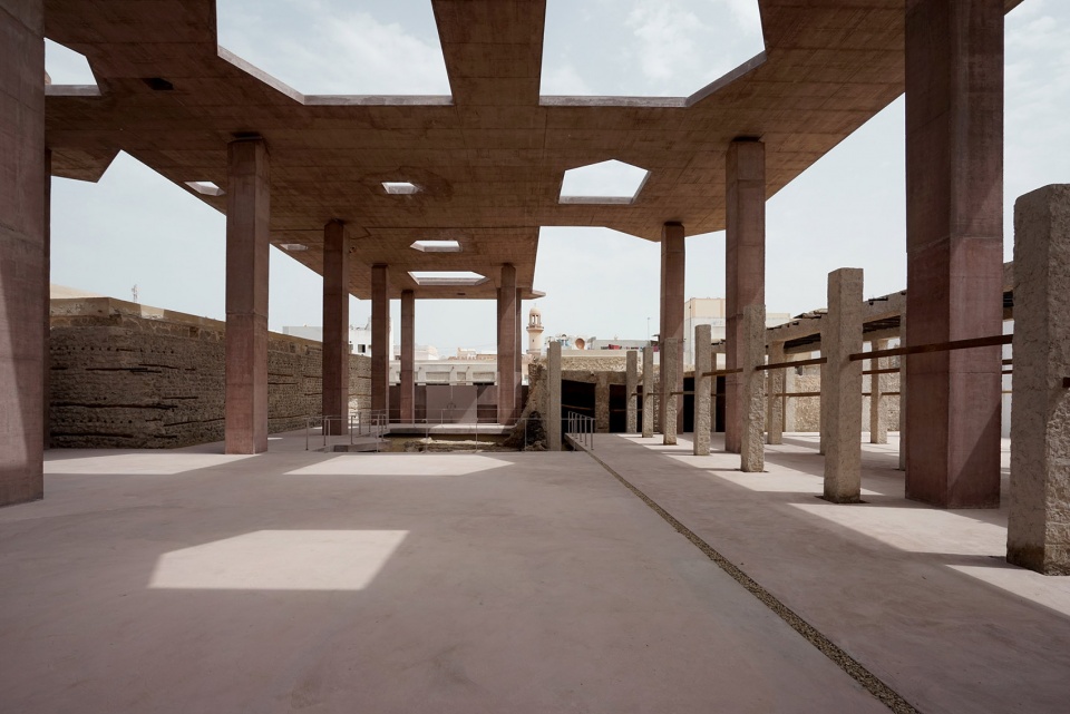 pearling site museum and entrance to the pearling path by valerio olgiati