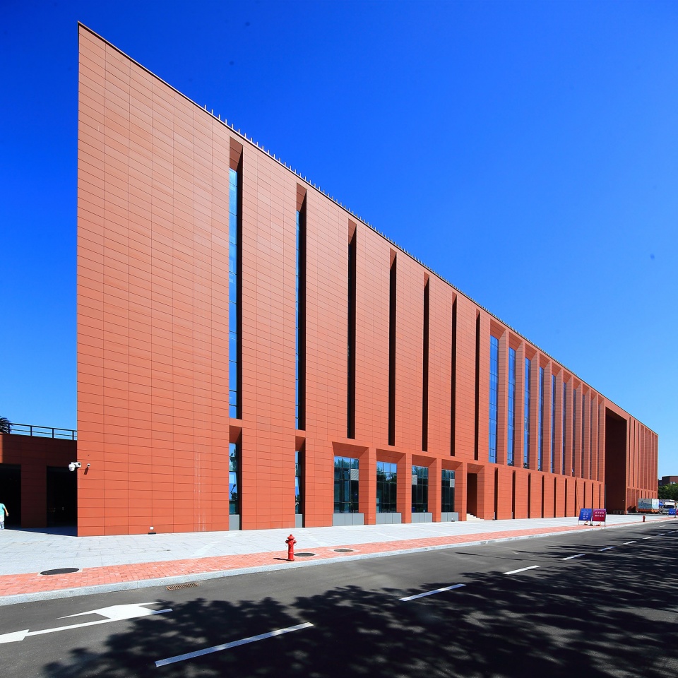 the gymnasium in tianjin university of science technology china by tao zhi studio architectural design and research institute of scut