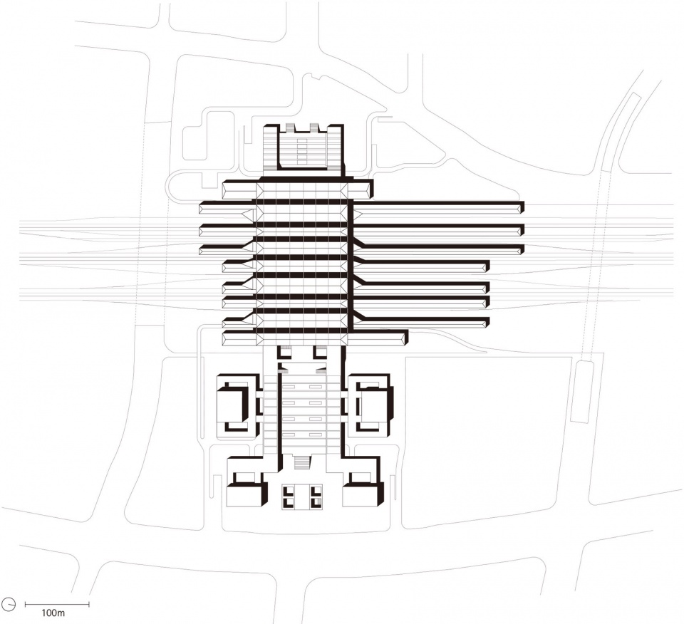 hangzhous southern railway station china by gmp