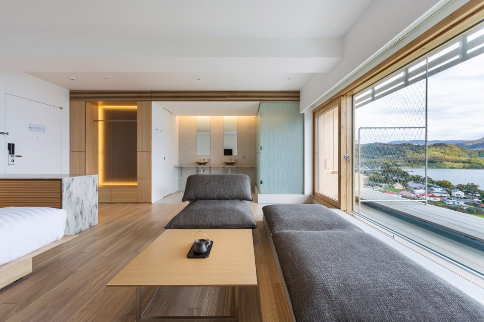 we hotel toya by kengo kuma and associates