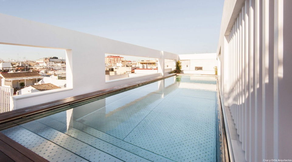 hotel mercer at mansion castelar by cruz y ortiz architects