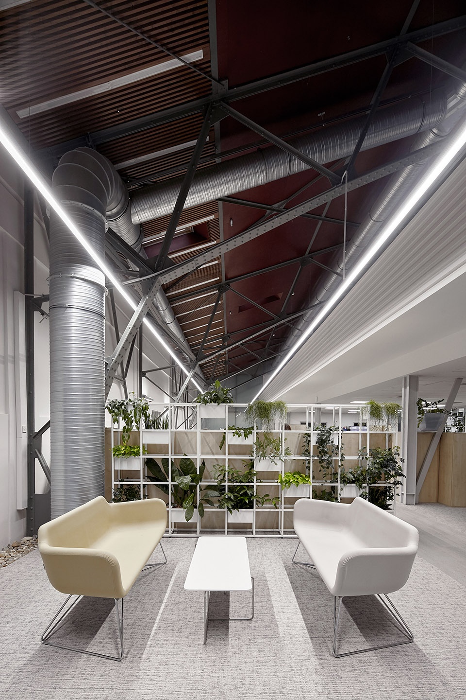 updated interior of a loft office in an old veal market by lab5 architects