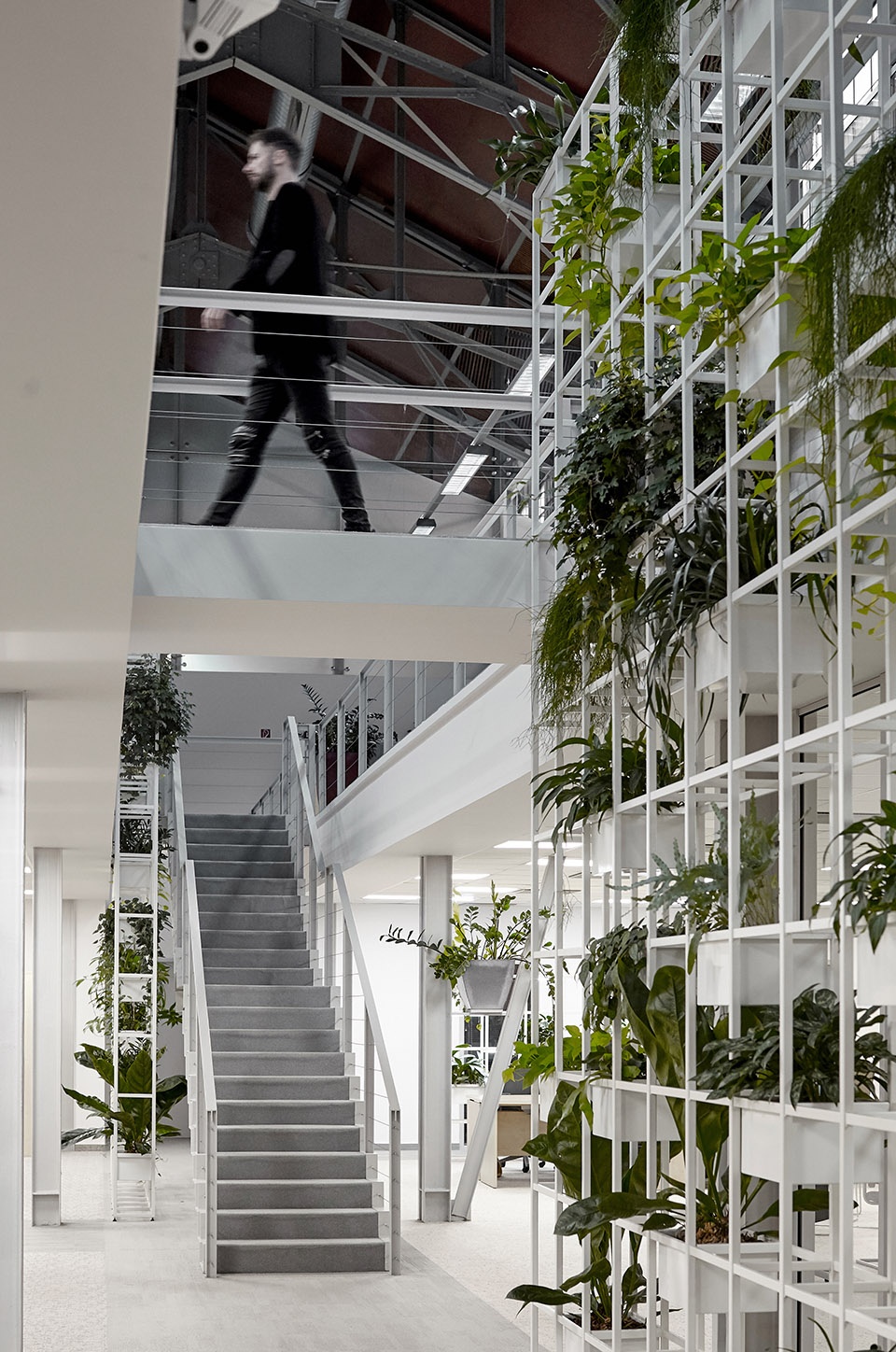 updated interior of a loft office in an old veal market by lab5 architects