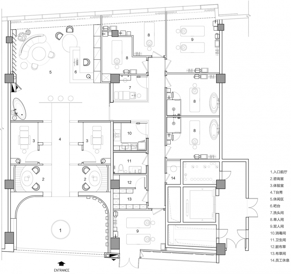 le cygne skin and body care centre china by yao design